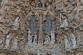 Die Geburtsfassade der Sagrada Familia im Detail