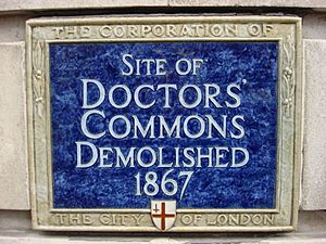 Doctors Commons Plaque