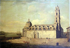 Dominic Serres the Elder - The Cathedral at Havana, August-September 1762
