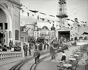 Dreamland Park at Coney Island, c. 1905