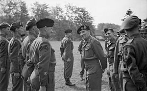 General Montgomery Inspects Royal Ulster Rifles, May 1944 H38644