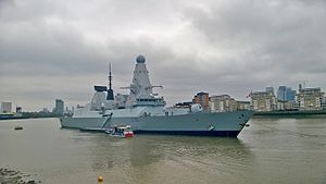 HMS Defender at Greenwich