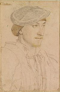 Hans Holbein the Younger - Edward Fiennes de Clinton, 9th Lord Clinton, 1st Earl of Lincoln RL 12198