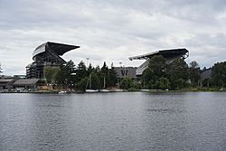 Husky stadium from Lake Washington