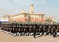 Indian naval contingent marching on Rajpath