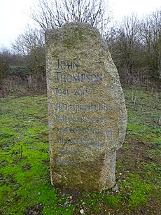 John Thompson memorial stone, Burgess Field Nature Park