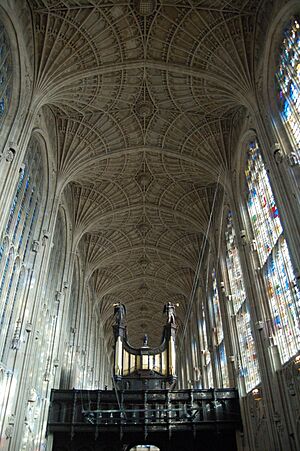King's college chapel roof and organ