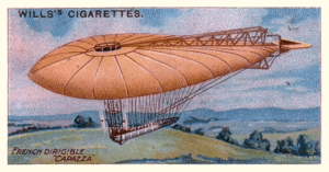 Lenticular balloon airship design by Louis Capazza of 1908
