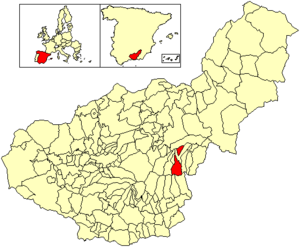 Location of Aldeire