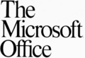 MS Office 1 wordmark