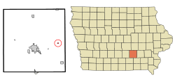 Location of Rose Hill, Iowa