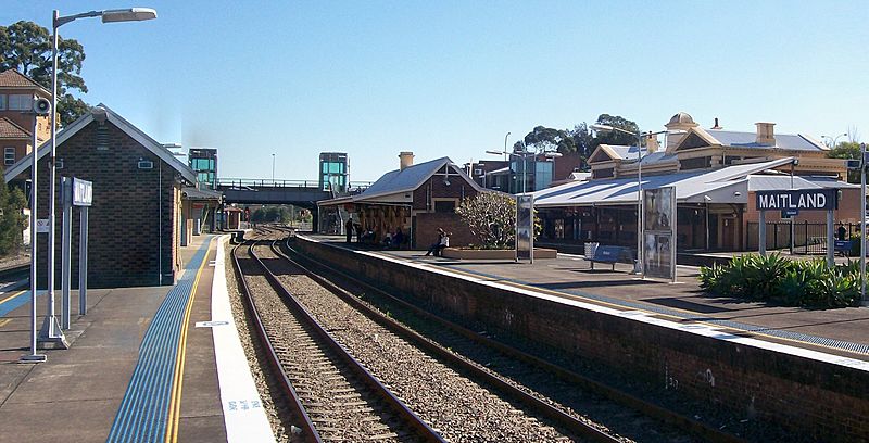 Maitland railway station platforms