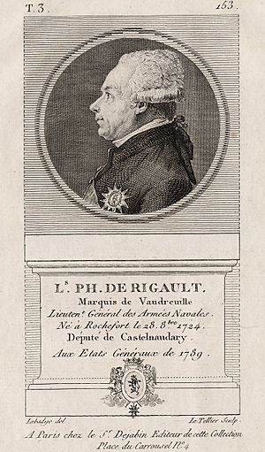 Marquis de Vaudreuil lieutenant general des armees navales