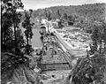 Mundaring Weir during construction