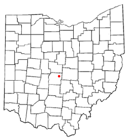 Location of Gahanna within Ohio
