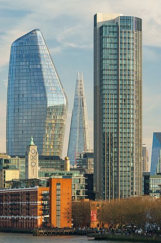 One Blackfriars, The Shard and South Bank Tower - from Waterloo Bridge - 2019-01-04 - Afternoon.jpg