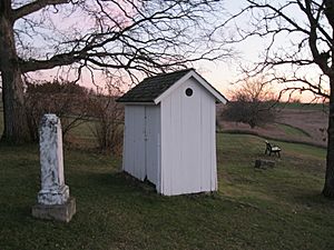 Outhouse behind Hauge Log Church