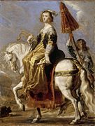 Portrait équestre d'Anne d'Autriche