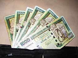1000 rupee banknote