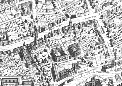 Ralph Agas map of Oxford 1578