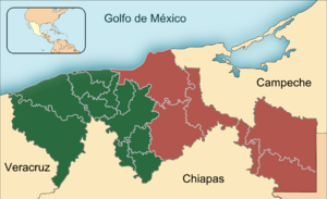 Regions of tabasco-Es