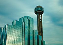 The Hyatt Regency Dallas and Reunion Tower
