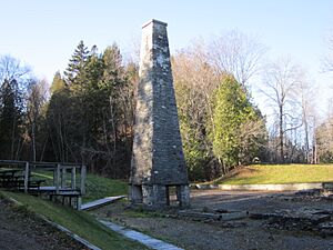 Ruine de la forge basse - Forges du Saint-Maurice