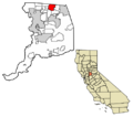 Sacramento County California Incorporated and Unincorporated areas Citrus Heights Highlighted 0613588
