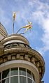 Soaring figures at roof level. - geograph.org.uk - 510361