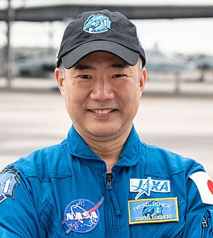 Soichi Noguchi at Ellington Field, Departing for KSC, 2020 (Jsc2020e044848) (cropped) 2.jpg