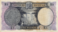 Southern Rhodesia £5 1951 Reverse