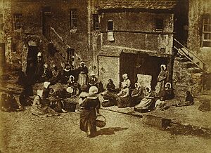 St Andrews, North Street, Fishergate, Women and Children Baiting the Line