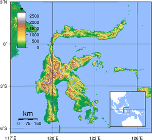 Sulawesi Topography