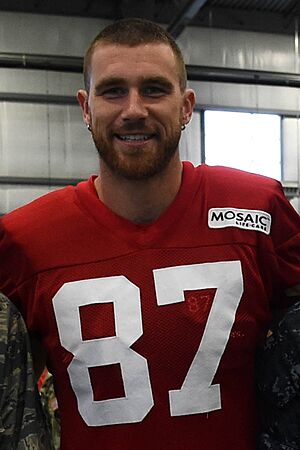 T kelce training camp 2017 (cropped2)