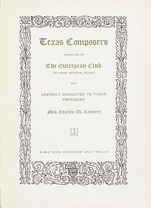 Texas Composers Title Page