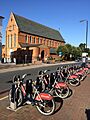 TfL cycle hire docking point at Lavender Hill, London