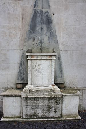 The grave of Sir James Creed, St Alfege Church, Greenwich, London