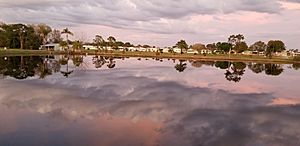 The largest lake at Lily Lake Frostproof Florida