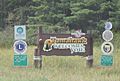 Tomahawk Wisconsin Welcome Sign WIS86