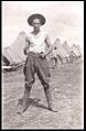 Trainee posing at Camp Edwards