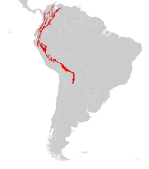 Tremarctos ornatus distribution.svg