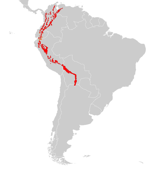 Tremarctos ornatus distribution
