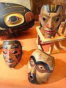 Tsimshian Masks on Display - Museum of Northern British Columbia - Prince Rupert - British Columbia - Canada