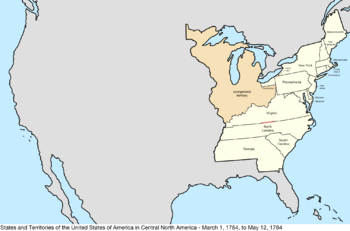 United States Central map 1784-03-01 to 1784-05-12