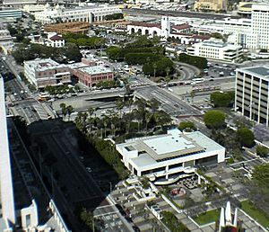View N along Main and Los Angeles streets from Los Angeles Mall N to Plaza and Terminal Annex 2005