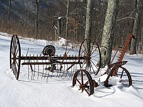 Woody's Knob; Antique Farm Equipment