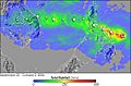 Xangsane TRMM total rainfall