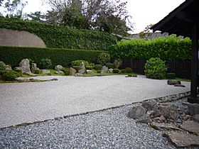 Zen garden at Dartington