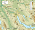 Zurich area topographic map-en