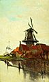 A Dutch Windmill - Clara Montalba - ABDAG004420